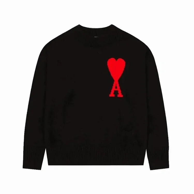 AMI Paris Heart Logo Knit Swea