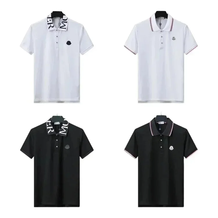 Moncler Logo Collar Polo Shirt