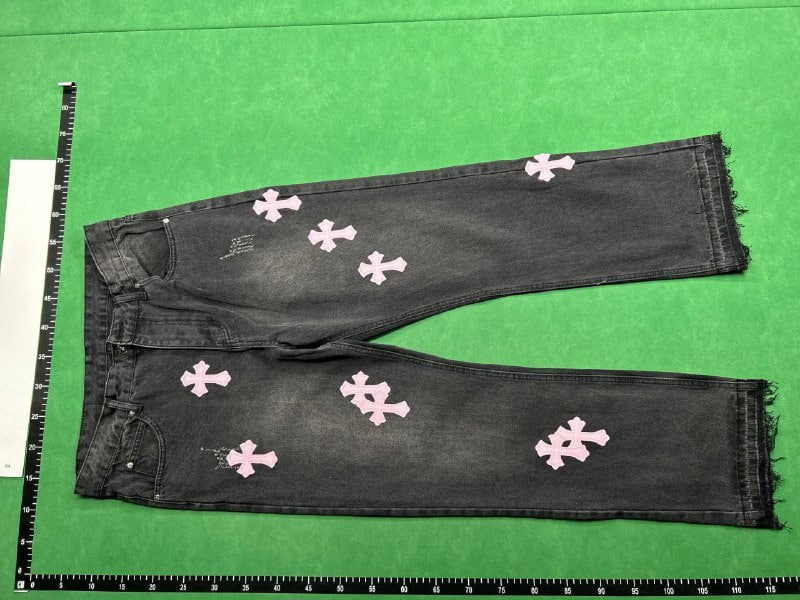 Chrome Hearts Cross-Embroidered Denim Jeans [22 styles] -3