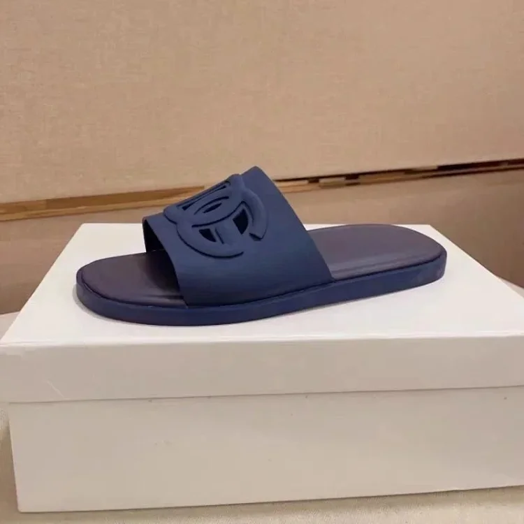 Chanel CC Logo Rubber Slide Sa
