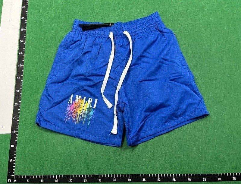 Amiri Rainbow Drip Logo T-Shirt/Shorts Set [6 styles] -2