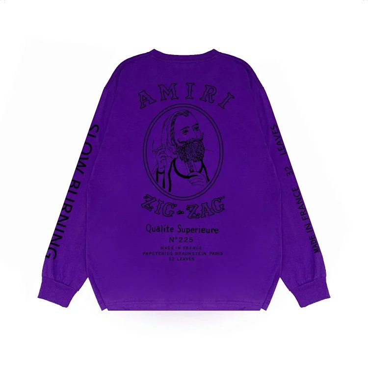 Amiri Zig-Zag Long Sleeve Swea