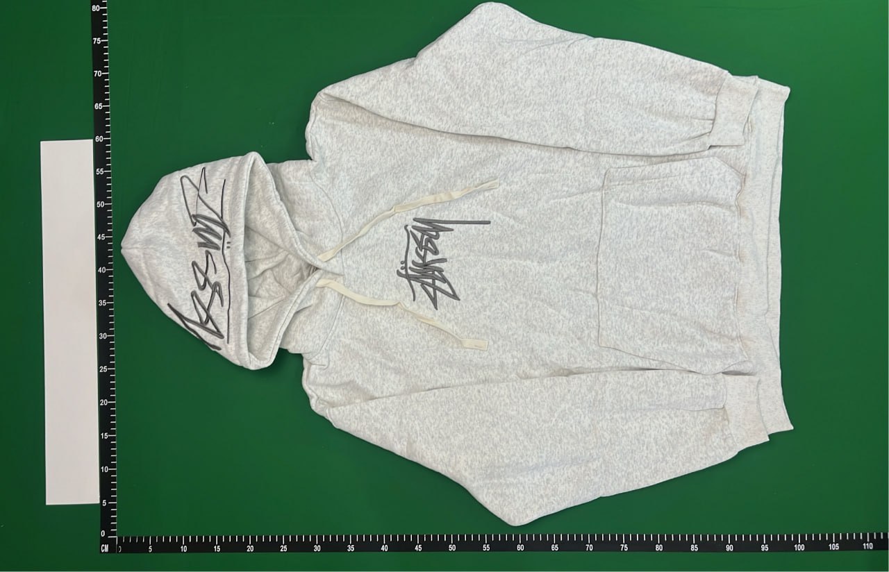 Stussy Classic Logo Hoodie - Grey -2