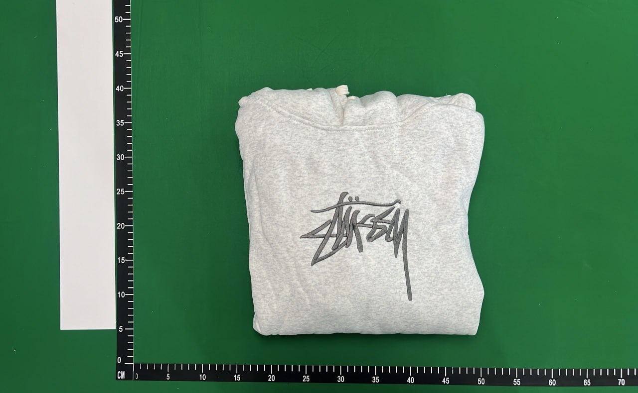 Stussy Classic Logo Hoodie - Grey -4