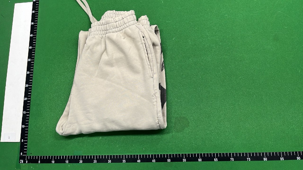 Balenciaga Cream Hoodie and Pants Set with Abstract Print -2