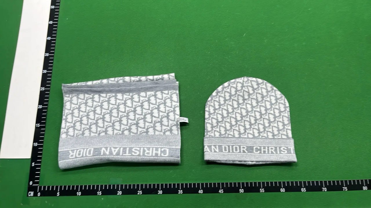 Dior Scarf & Beanie -4